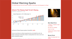 Desktop Screenshot of globalwarmingsparks.com